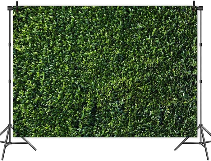 Nature Spring 3D Green Leaves Theme Photo Background Wedding Birthday Party Newborn Baby Shower Photography Backdrops Zoo Decor Shoot Props Bannner (5x3 FT)
