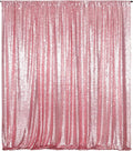 Juya Delight 6ft x 8ft Fuchsia Pink Sequin Backdrop Curtain, Shimmer Wall Backdrop Glitter Backdrop Curtain for Party Birthday Decoration