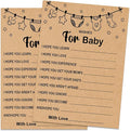 Baby Shower Game, Wishes for Baby, Baby Shower Ideas, Party Activities Ideas Supplies, Baby Shower Party Games Supplies & Activities, 30 Game Cards Included, Kraft