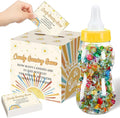 Glenmal 52 Pcs Baby Shower Games Gift Sets Large Baby Bottle for Shower Game Guess How Many Candies Decorations for Gender Reveal(Here Comes the Son)