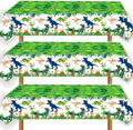 3pcs Dinosaur Party Tablecloth Dinosaur Birthday Table Cover T-Rex Dinosaur Party Supplies Decorations Dino 1st 2nd 3rd 10th Birthday Table Cloth for Boys-86.6 * 51.2in