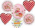 Anagram Birthday Party Supplies Strawberry Girl Shortcake 6pc Balloon Bouquet Decorations