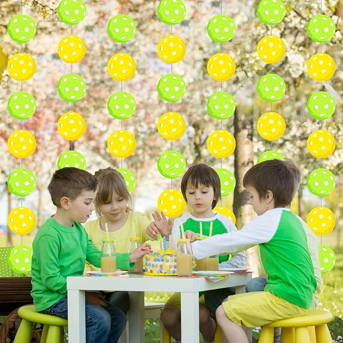 Xinnun Pickle Sport Party Decorations Funny Pickle Garlands Banners Green Banner Cutouts Ribbon Streamers for Sport Theme Party Baby Shower Birthday Decorations Supplies
