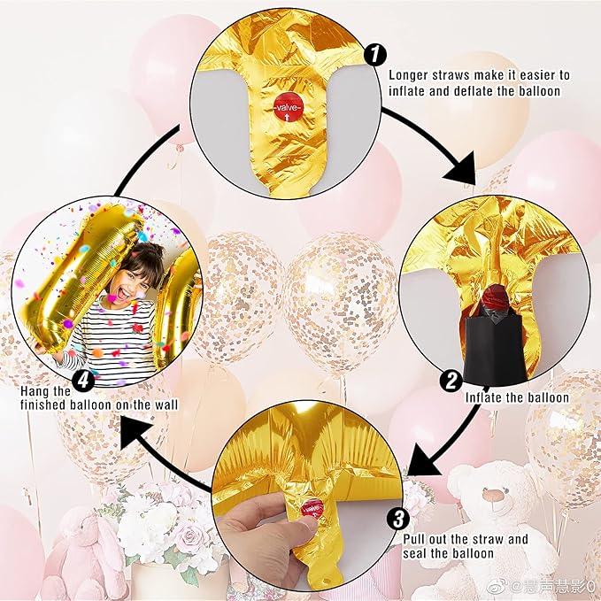Smlpuame 40 Inch Number Balloons 0-9 Rainbow Gradient Large Number 25 Balloons, Digital Balloons for Birthday Party Celebration Decorations, Helium Foil Number Balloons for Wedding Anniversary