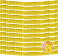 12 Pack 10 Feet Metallic Foil Fringe Garland Tinsel Streamers Banner, Gold Wall Hanging Tinsel Fringe Banners for Parade Floats, Wedding, Birthday, Christmas, New Year Party Decorations