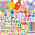 600 Pcs Easter Basket Stuffers for Kids Party Favors,Easter Fillers,Fidget Toys,Bulk Easter Toys,Stocking Stuffers Birthday Gifts,Carnival Treasure Classroom Prizes Box,Pinata Fillers,Easter Egg Hunt