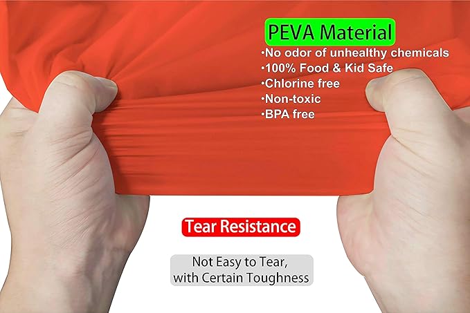 Orange Plastic Tablecloths 2 Pack Disposable Table Covers 84 Inch Circle Bridal Shower Party Tablecovers PEVA Fall Colors Table Cloths for BBQ Picnic Birthday Wedding Parties 6 ft Round Table Use