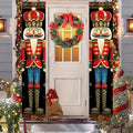 Nutcracker Christmas Porch Banner Decorations 71 x 12 Inch Soldier Model Nutcracker Banners Front Door Hanging Banner Entryway Xmas Winter for Wall Fireplace Party Holiday Home Kids Decor