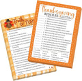 COCHIE 30 Players Thanksgiving Games for Family Party Adults Office Large Groups, Truth or Turkey Games, Autumn Riddles Game, Fall Classroom Activities with Answer Key (Thanksgiving C)