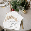 Luxury Custom Pack 15pcs We're Engaged Wedding Napkins, Engagement Decorations for Party, Custom Beverage Cocktail Luncheon Dinner Napkins 6