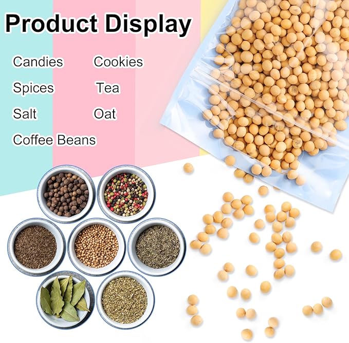 120 Pcs Plastic Gift Bag Bulk Resealable Party Goodie Bag with Clear Window Color Favor Pouch with Handle for Home Birthday Wedding Party Candy Gift Wrap Supplies(Pastel,5.5 x 8.7 Inch)
