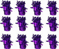 Aluminum Foil Balloon Weights for Parties (12 pcs) - 0.31lb (140g) Each - Premium Balloon Anchors for Birthday, Wedding, Dinner, Indoor & Outdoor Decorations(Purple 12pcs)