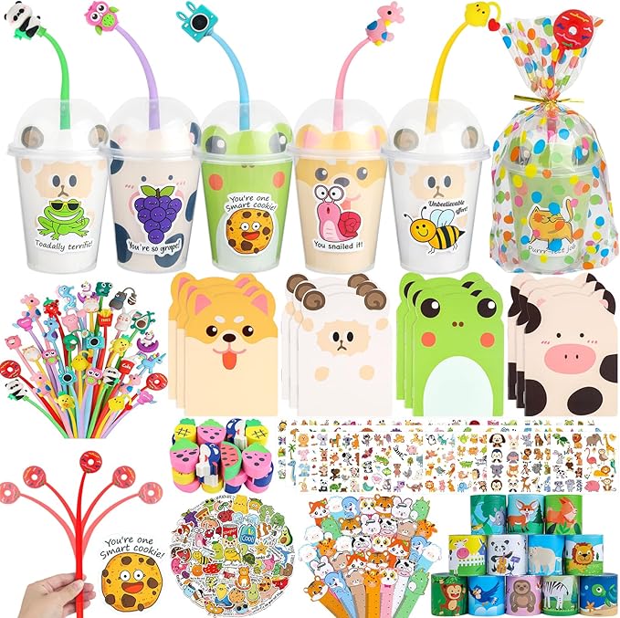 Birthday Goodie Bags for Kids, 24 Pack Return Gifts for Birthday, Easter Stuffers Classroom Gifts Class Rewards Prizes