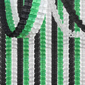 Black Green-Silver Party-Decorations Streamers Garland - 12pcs Graduation 2026 4-Leaf Clover Paper Streamer, Soccer Party Supplies Wedding Men Boys Birthday Baby Bridal Shower Banners Decor Ouruola