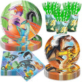 140Pcs Wings of Fire Parties,Party Tableware Disposable Dinnerware Plates Cups Napkins for Baby Shower Party Decoration Supplies,Serves 20 (Multicolor)