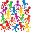 Stretchy Bendable Man (180 Pack) Assorted Fun Colors, A Sticky, Stretchable, Slimy, Gooey Texture, Toy for Stress Anxiety Relief, Great Party Favor, Stocking Stuffer