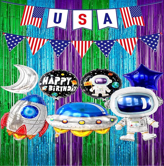 2 Pack 3.3ft×6.6ft Green Blue Purple Tinsel Foil Fringe Under the Sea Ocean Backdrop Door Streamers Baby Shower Bachelorette Birthday Graduation Mermaid Video Game New Year Party Decorations