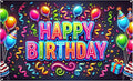 Nuxovilar Happy Birthday Banner Polyester 43x70.86 Inches Large Happy Birthday Banner for Kids Party Home Decoration Small Celebration