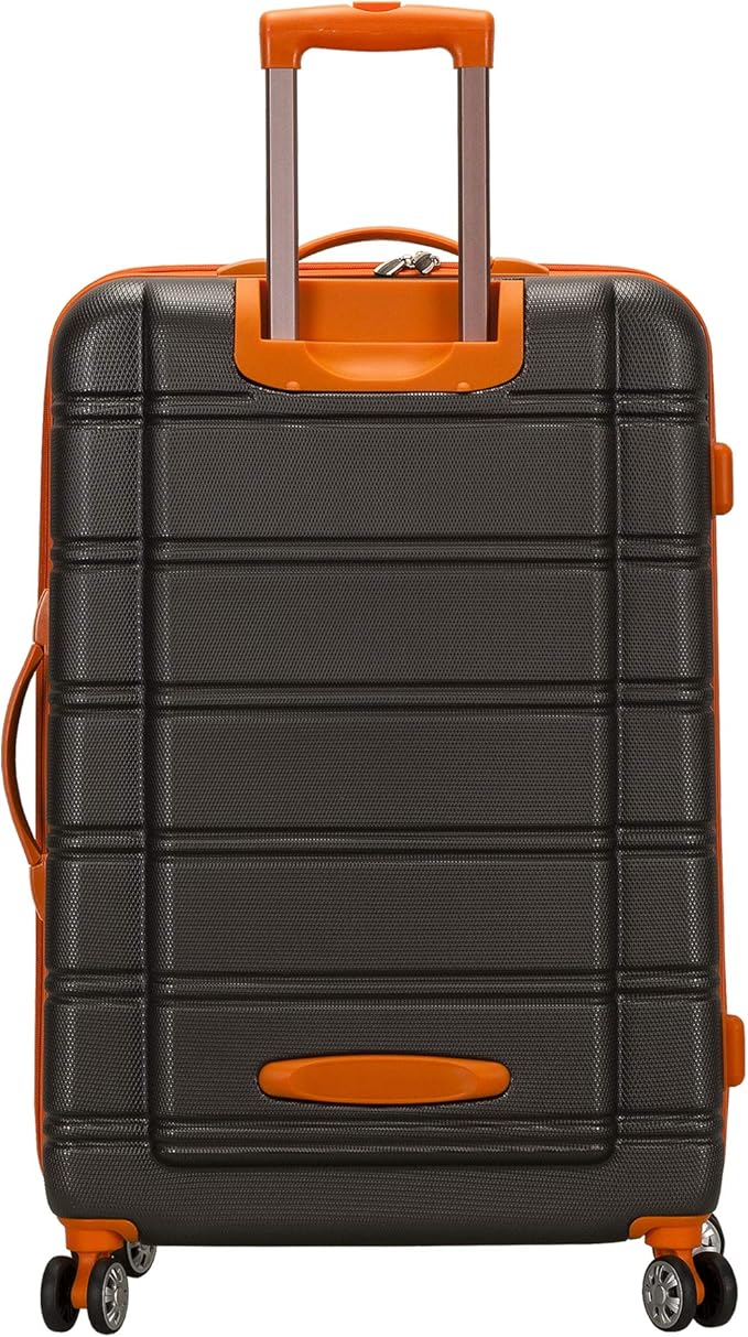 Rockland Melbourne Hardside 3 Piece Expandable Spinner Wheel Luggage Set, (20"/24"/28"), Charcoal