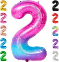 KatchOn, Giant Rainbow 2 Balloon Number - 40 Inch | Number 2 Balloons for Birthdays | 2 Year Old Balloon for 2th Birthday Decorations Girl | Number Balloons for Anniversary Decorations