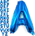 Lovoir 40 Inch Large Blue Letter A Balloons Big Size Jumbo Mylar Foil Helium Balloon for Birthday Party Celebration Decorations Alphabet Blue A