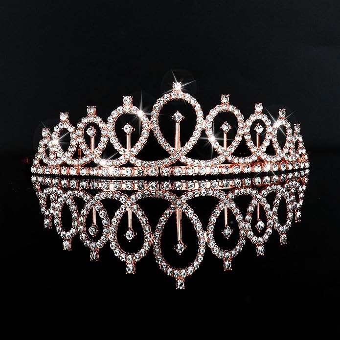 CIEHER Bride To Be Sash and Bride Crown for Bridal Shower Decorations, Bride Tiara, Cute Bridal Shower Gift for Bride, Engagement Party, Bachelorette Decorations