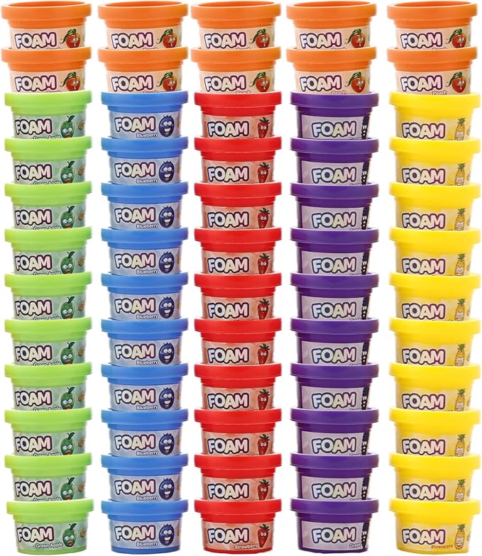 Crayola Silly Scents Foam Tubs - 60 x 1oz Play Foam for Kids, Fidget Toys & Easter - NonToxic, Scented, & Colorful Kids Toys - Perfect for Arts & Crafts, Goody Bags, Party Favors, Play