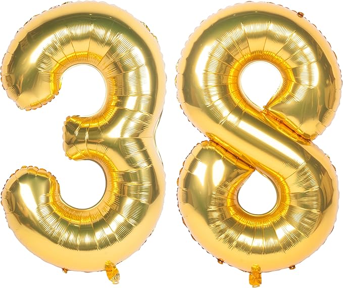 40 Inch gold Number Balloons Helium Foil Mylar Balloon Birthday Party banquet Decoration 38