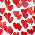 Red Heart Romantic Party-Decorations Garland - 62FT Glitter Special Night Galentines Hanging Streamers Banner,Valentines Girl Wedding Anniversary Baby Bridal Shower Birthday Decor Supplies Hugtmr