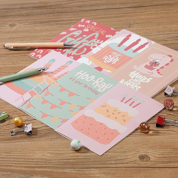 Mr. Pen Assorted Greeting Cards with Envelopes, 20 Pack - 4 x 6 Inches, Birthday and Greeting Card Pack, Box of Cards