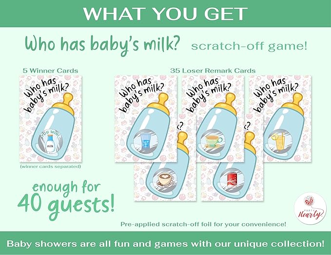Party Hearty Baby Shower Games for Boy, 40 Emoji Scratch Off Lottery Tickets, Baby Games Ideas, Scratch Off Game, Blue