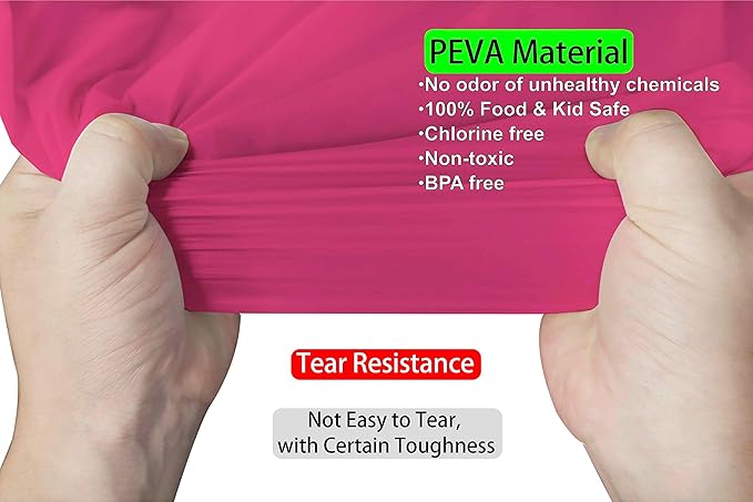 PARTY ULYJA Hot Pink Plastic Tablecloths 2 Pack Fuchsia Disposable Table Covers 84 Inch Circle Magenta Birdal Shower PEVA Cerise Table Cloths for Picnic Birthday Wedding's 6 ft Round Table Use