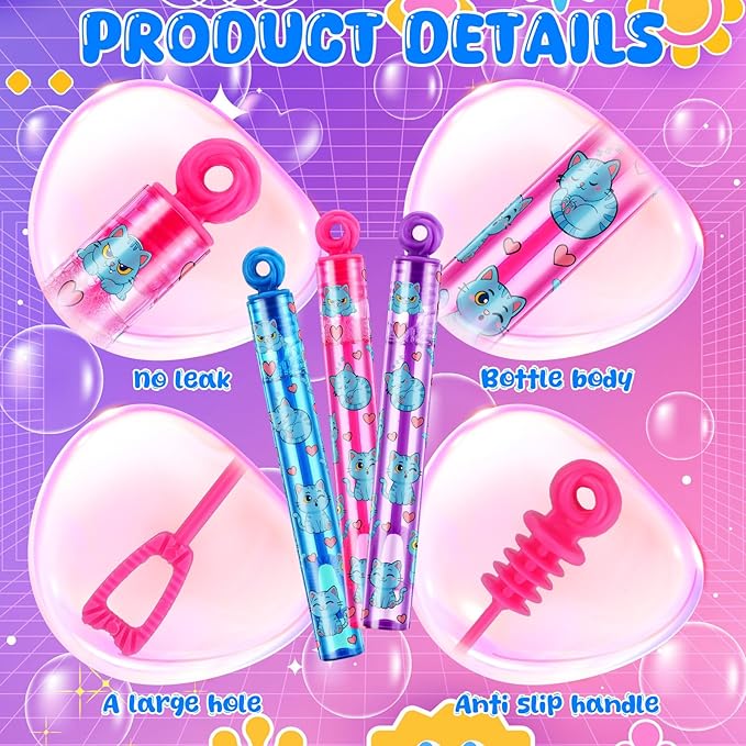 32 Pcs Kpop Bubble Wands Tiger Decals for Kpop Bubbles Party Favors for Summer Activity Birthday Gifts Carnival Goody Bag Stuffers Wedding Supplies