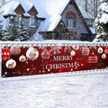 Merry Christmas Banner Christmas Backdrop 78 X 17 Inch Christmas Banner Decorations Christmas Ornament Outdoor Banner For Holiday Decorations Fence Cover Yard Sign Background Photography