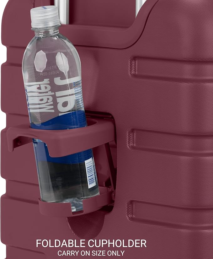 SwissGear 7366 Signature Hardside Expandable Luggage with Spinner Wheels, TSA Lock, Cup-Holder, Merlot, 2-Piece Set (19/27)