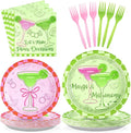 96Pcs Margs and Matrimony Bachelorette Party Decorations Fiesta Cocktail Plates and Napkins Sets Margarita Bachelorette Party Supplies for Mexican Cinco De Mayo Bridal Shower Favors Serves 24