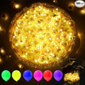 AIKEI 200pcs LED Balloon Lights,Warm White Mini Balls Lights,Long Standby Time Party Lamps,Waterproof for Paper Lantern,Easter Eggs Decor, Halloween Wedding Birthday Party Decoration