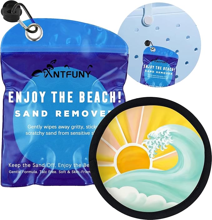 Antfuny Sand Remover Cleaner Eraser for Women Beach Towel Blanket Clip 2 4 6 Quick Dry Oversized XL Extra Large Thick Think Cloud Turkish Cotton Microfiber Bulk Packs Mat Sand Free Sandproof