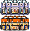 Muitcdo 30 PCS Bulk Gift Goodie Bags for Kids Birthday Party, Small Children Party Favor Bags with Stand-up Bottom, Grip Seal Students Cute Treat Snack Candy Bags for Back to School, Classroom, Travel