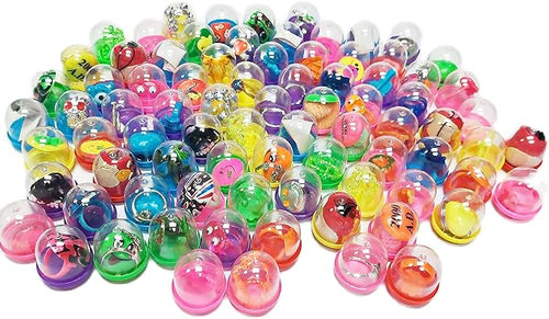 100Pcs Small Filled Toys Capsules, Party Bag Fillers, Birthday Party, Scool Rewards, Pinata's, Vending Machine for Kids