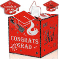 AYGXU graduation card box Holder 2026 with 30pcs graduation cards,Graduation party Decorations,graduation box for gifts and Cards,graduation money box,Graduation Party favors Supplies-red box