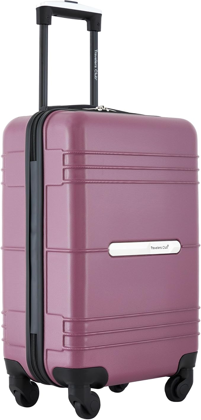 Travelers Club 22" Richmond Spinner Carry-On Luggage, Damson