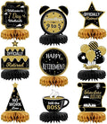 9PCS Retirement Party Decorations, Black and Gold Retirement Table Decorations, Retirement Centerpieces for Table, Retirement Decor for Retirement Party Men and Women