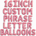 [52pcs] Rose Gold Letter Balloons - 2 Full A-Z Sets For Rose Gold Letter Balloon Banner | Alphabet Ballons | 16 inch Foil Ballon | Customized Name Balloon Letters for a Birthday, Graduation, Wedding