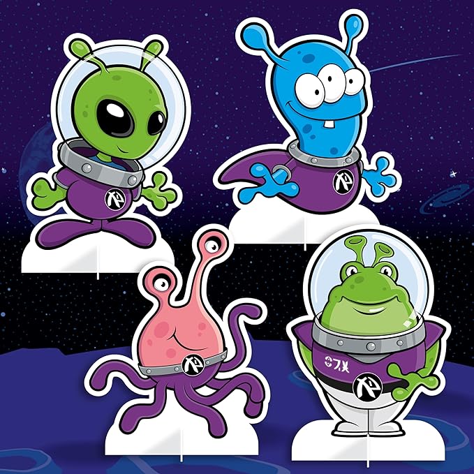 Kangaroo 28 Pack Alien Pop Out Bulk Funny Valentines Day Cards for Kids School - Includes Envelopes & Stickers, Fun Space Themed Valentines for Class Exchange Cards, School Party Favors for Boys