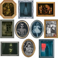 Halloween Decorations Indoor Scary Wall Decor, 10Piece Poster Creepy Frames Portraits Pictures, Gothic Decor Horror Castle Haunted House Mansion Decor Decoration Party Supplies