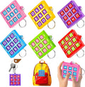 24PCS Tic Tac Toe Game Birthday Party Favors Goodie Bags Easter Basket Stuffers for Kids 4-8 8-12 Classroom Treasure Chest Carnival Prize Box Toys Bulk Keychain Pinata Filler Return Gifts for Girl Boy