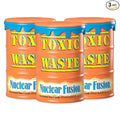 TOXIC WASTE - Nuclear Fusion Hazardously Sour Candy - Raspberry-Lemon, Pineapple-Passionfruit, Grape-Strawberry, Banana-Blueberry, & Orange-Apple Flavors - 1.48 oz. Drums - 3 Pack