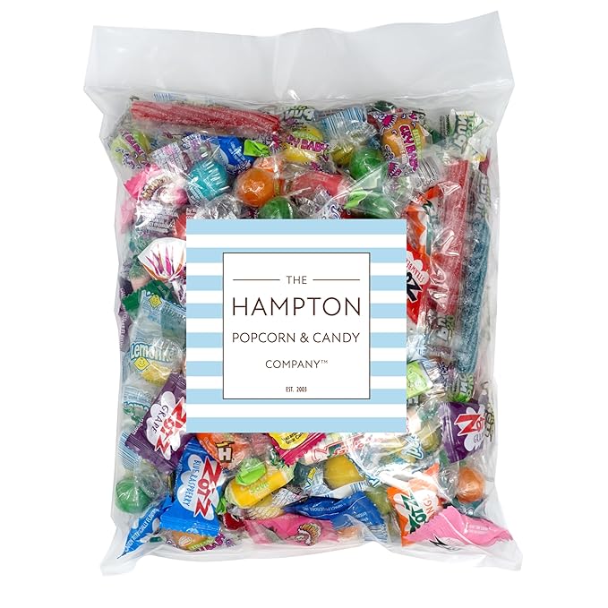 Sour Candy Variety Pack, 2 Pound Sour Candy Mix, Individually Wrapped Bulk Candies, Party Mix Assortment, Pinata Stuffers, Candies For Goodie Bags