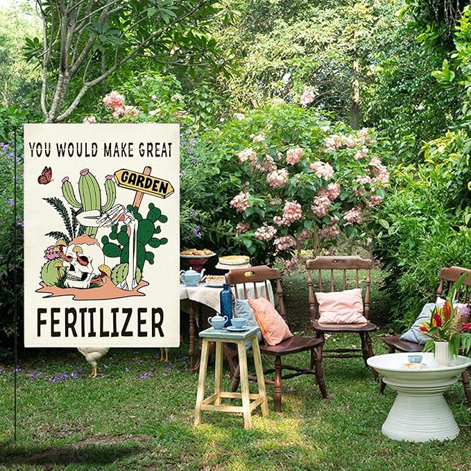 Funny Garden Flags You Would Make Great Fertilizer Decor for Outdoor Farmhouse Lawn Best Planting Lover Gifts Idea Double Sided Garden Flag 12 x18 inches